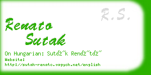 renato sutak business card